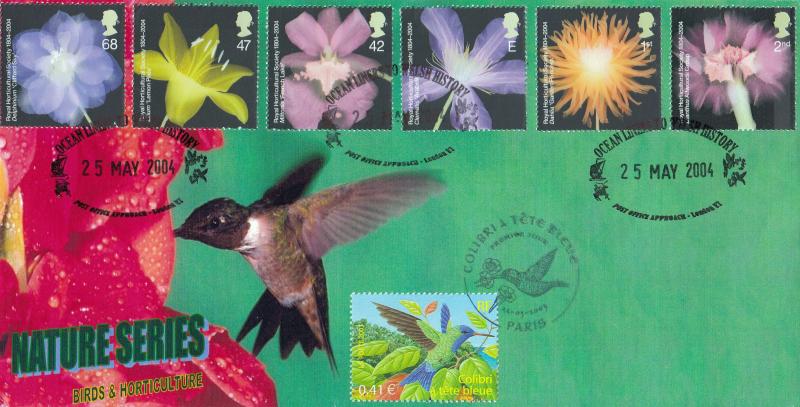 2004 (05) Royal Horticultural Society (Stamps) - Peter Payne 'Post Office Approach' Official - Doubled in France