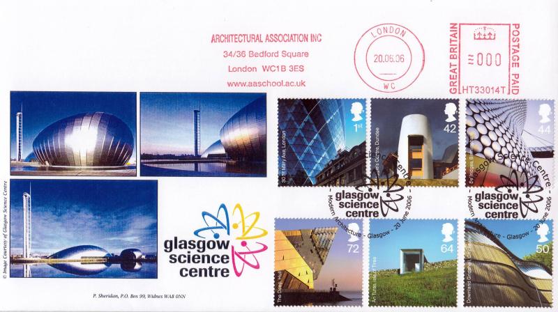 2006 (06) Modern Architecture - Sheridan 'Glasgow Science Centre' Official + Architectural Association Inc Meter Mark