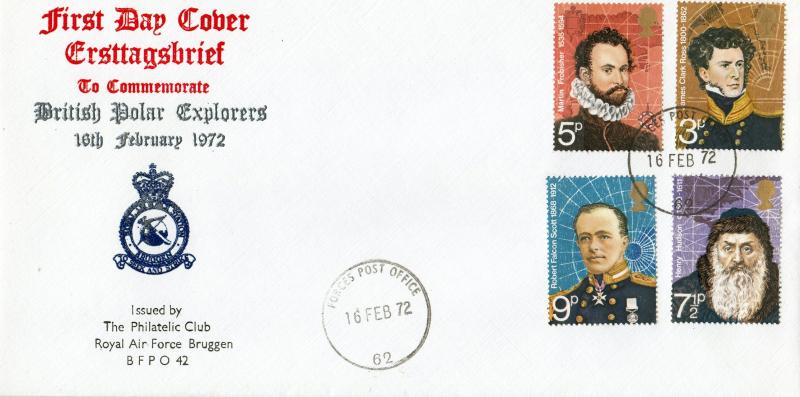 1972 (02) Explorers - RAF Bruggen Cover - Forces Post Office 62 CDS