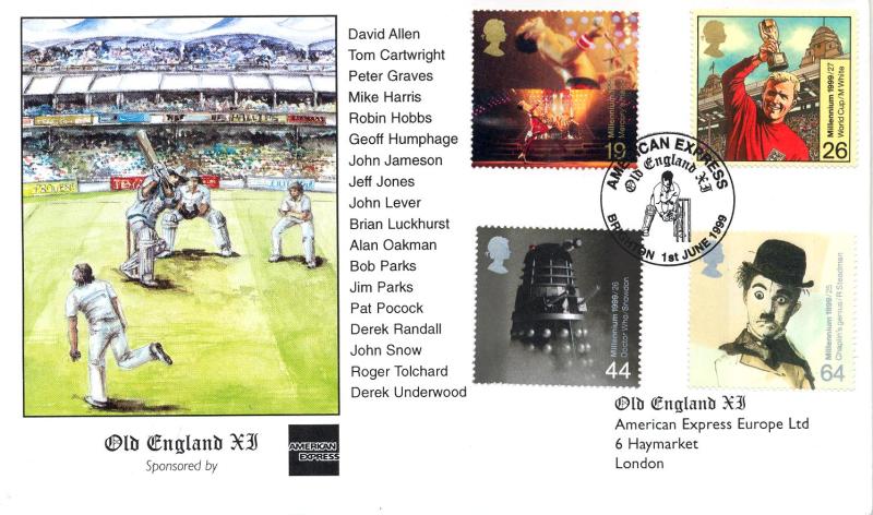 1999 (06) Entertainers - Woodford Sports Covers 'Old England XI' Official