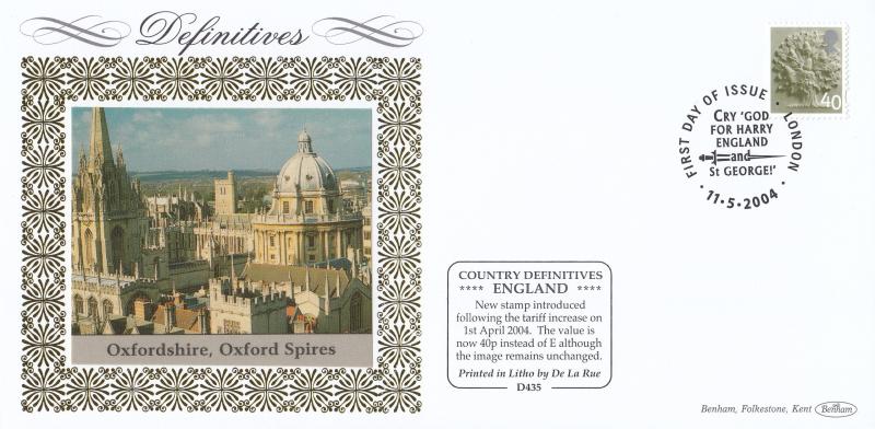 2004 (05) England Country Definitives - Benham D435 - London H/S